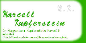 marcell kupferstein business card